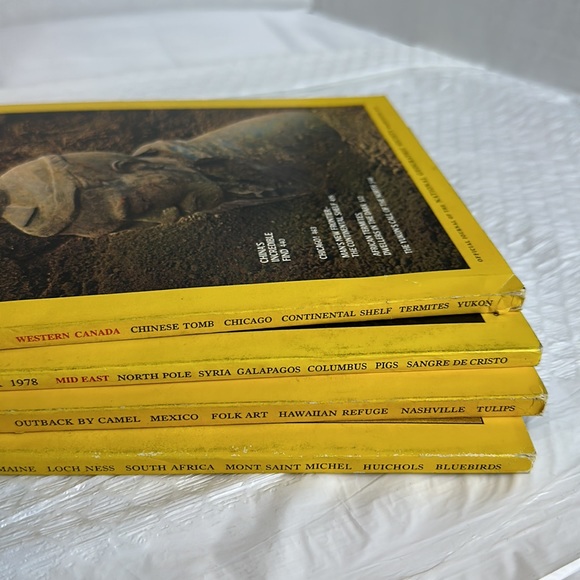 Vintage National Geographic Magazine 1977-1978 Lot of 4 - Picture 9 of 12